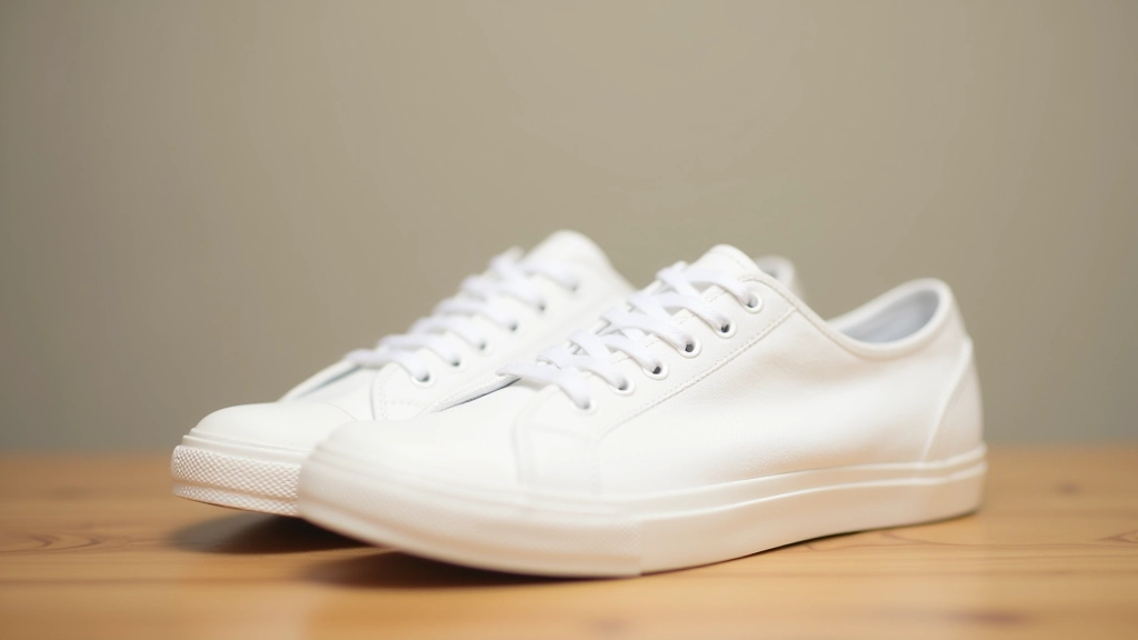 White canvas sneaker styling