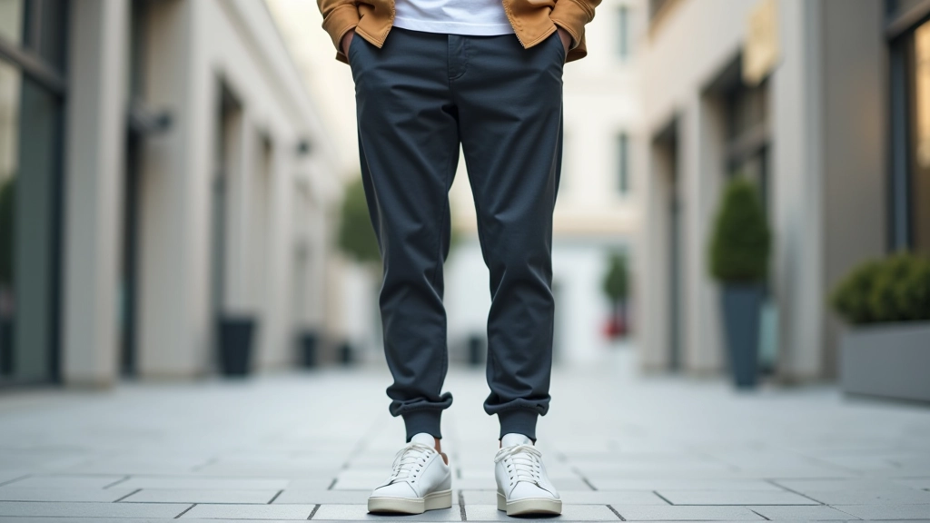 Person in casual sneaker outfit on Vilnius street